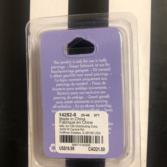 Claire’s belly button rings. Brand New - Picture 2 of 2